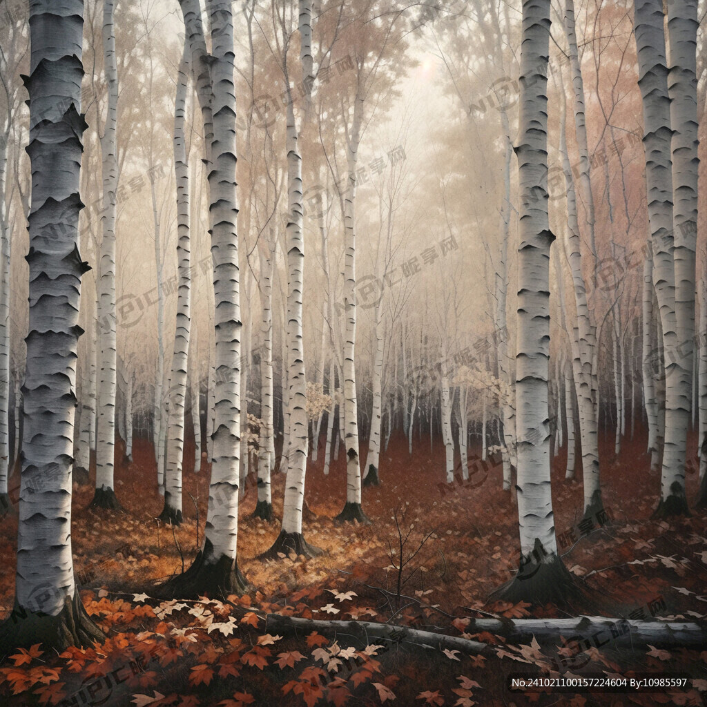 白桦林 桦树 白桦树 桦树林