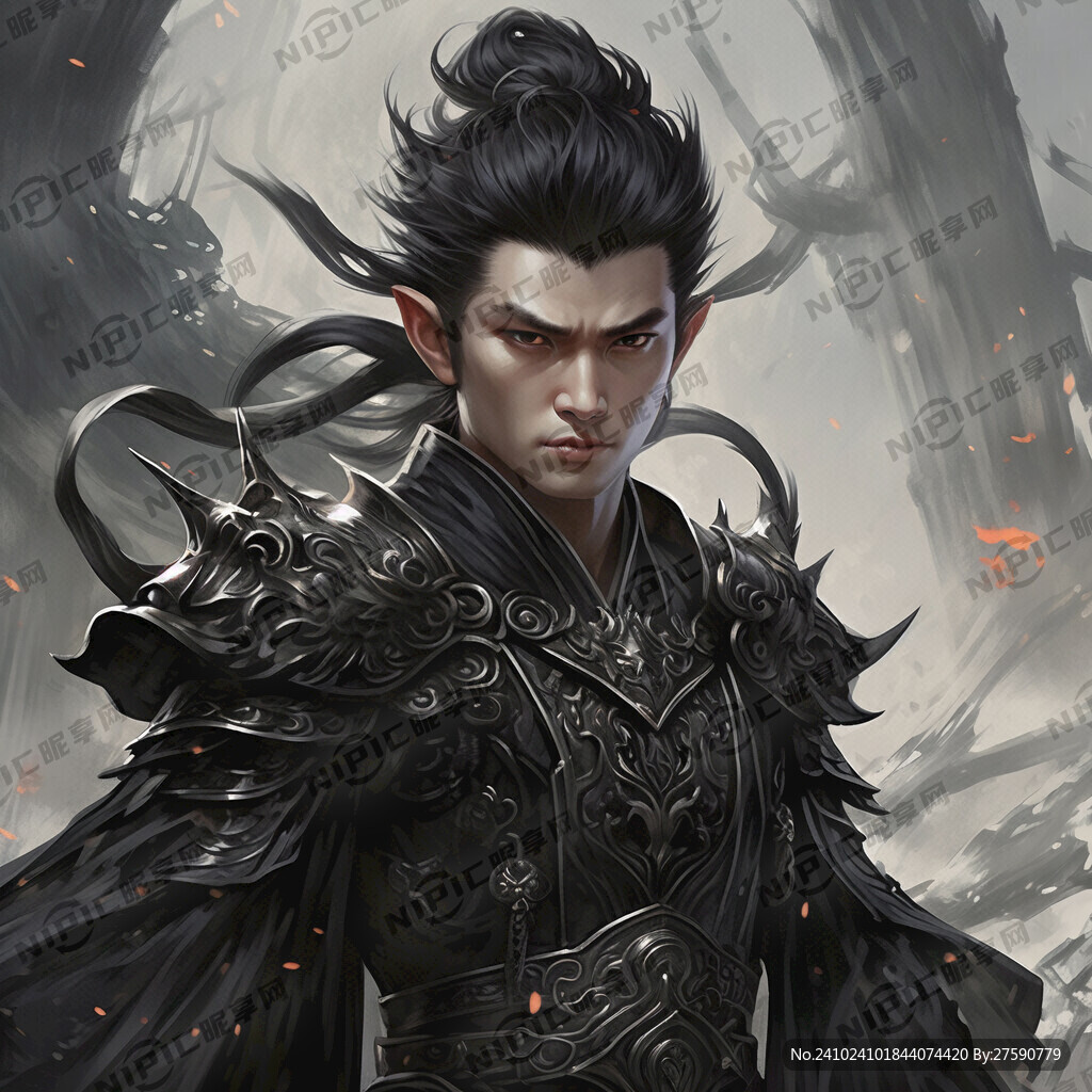 六个耳朵 孙悟空 黑色的铠甲