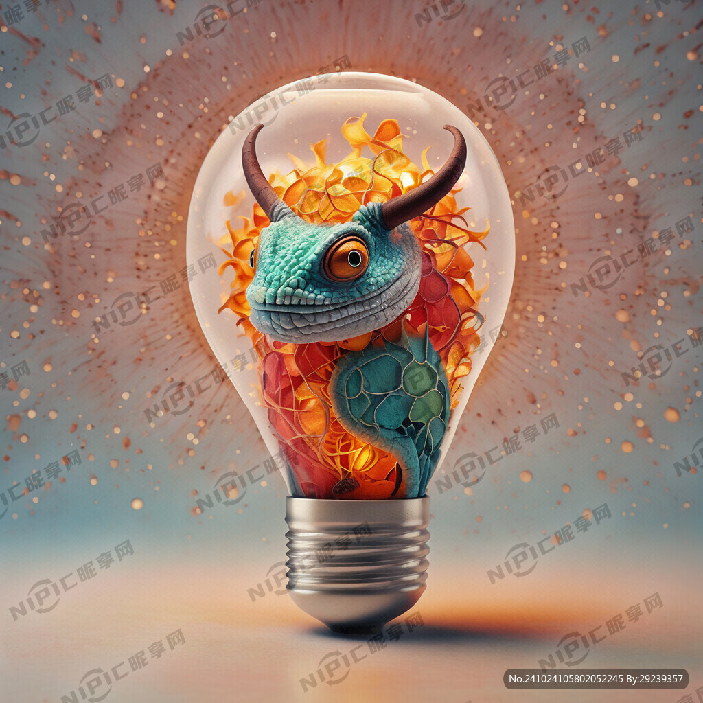 变色龙灯泡温暖