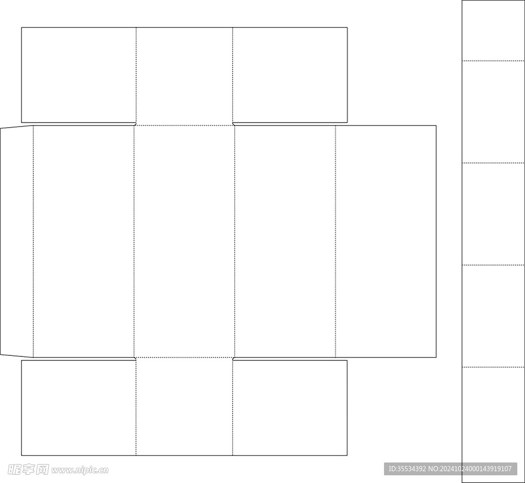 包装刀模展开图