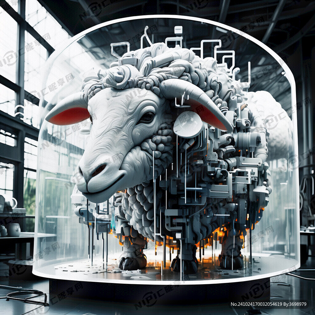 一只巨大且细节丰富的绵羊 电路