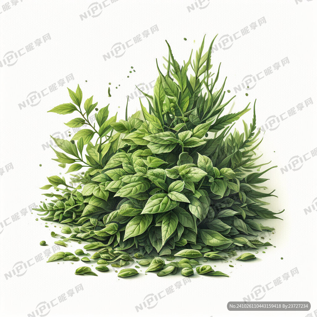 紫苏 紫苏籽 插画