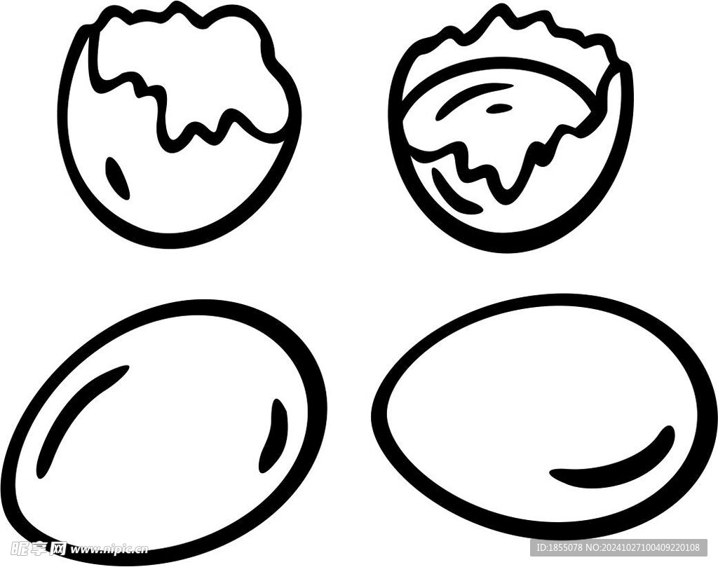 鸡蛋简笔画