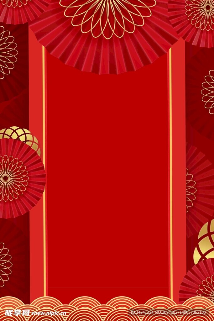 红色背景海报展板图片