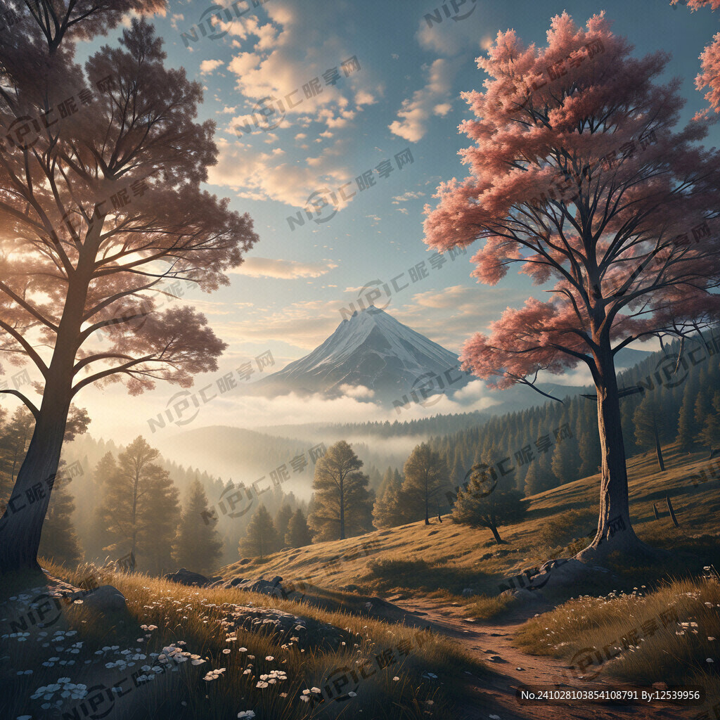 橡树林、橡树 户外 森林 斜坡