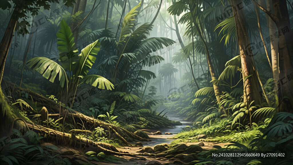 原始森林 热带雨林 密林 森林