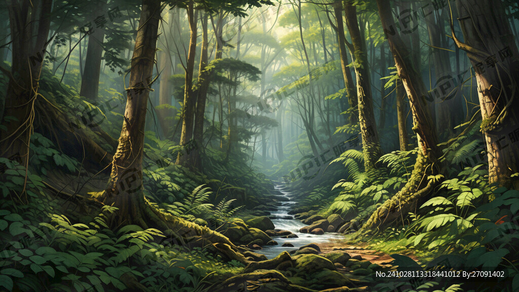 原始森林 热带雨林 密林 森林