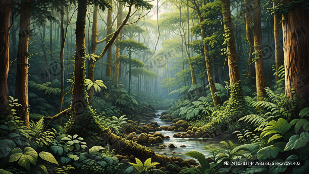 原始森林 热带雨林 密林 森林