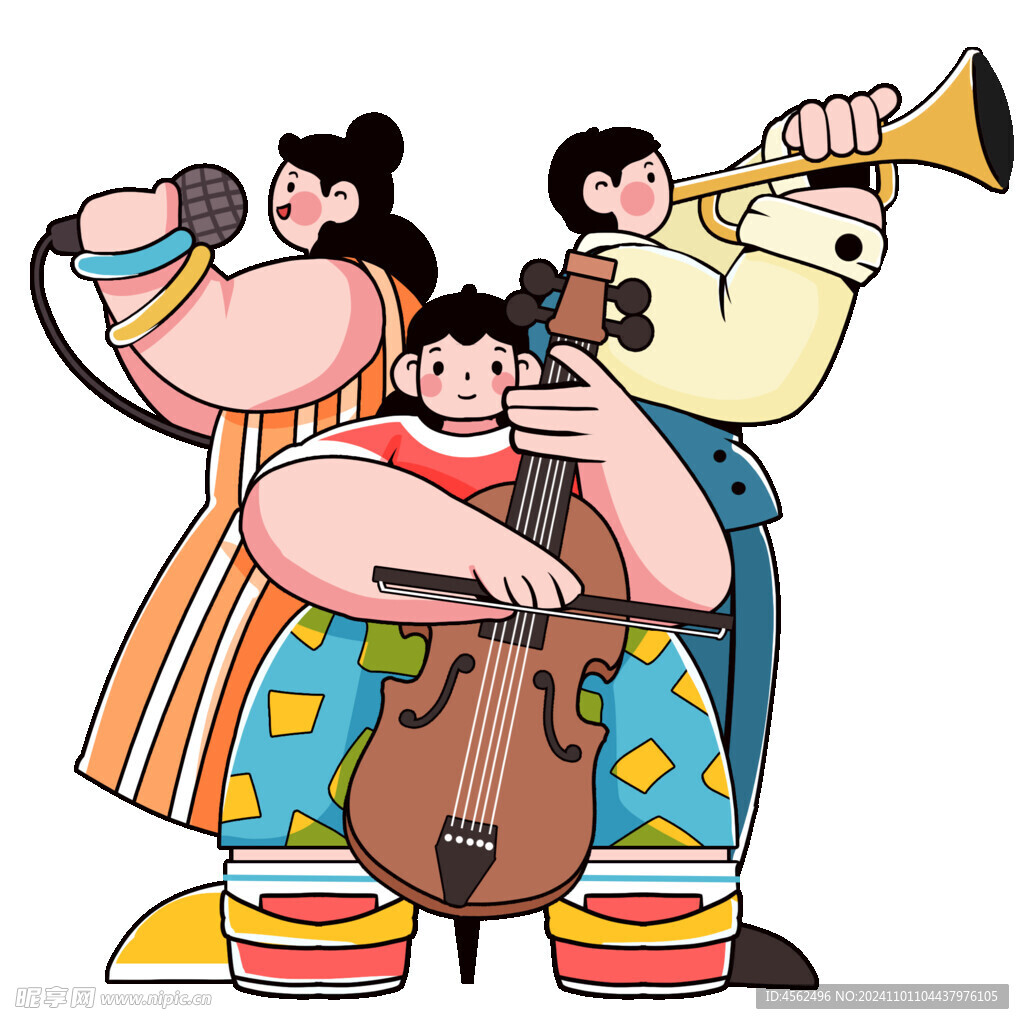 音乐节卡通人物