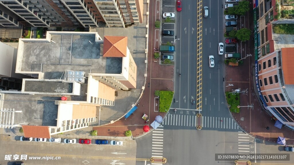 广东小镇航拍视频