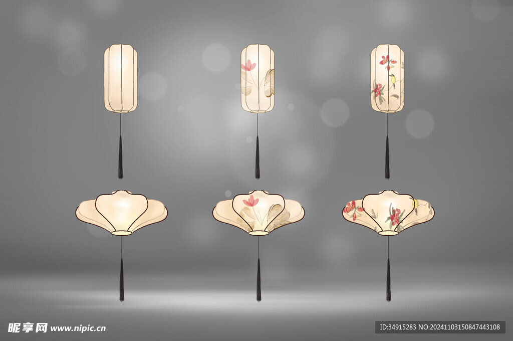 新中式婚礼效果图灯笼