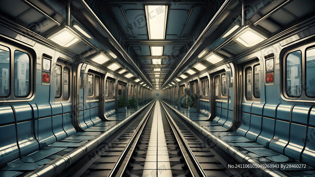 地铁轨道 3D立体视觉效果