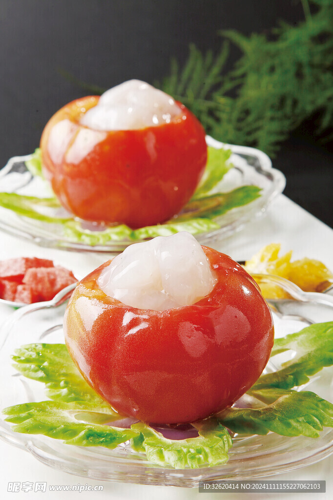 西红柿 水晶虾仁