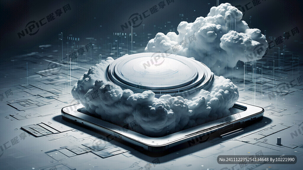 有关移动云盘、云存储的科技画面