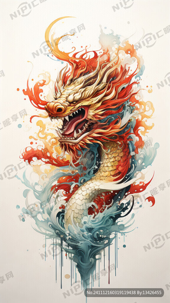 一条龙为主题的金条 流线型曲线