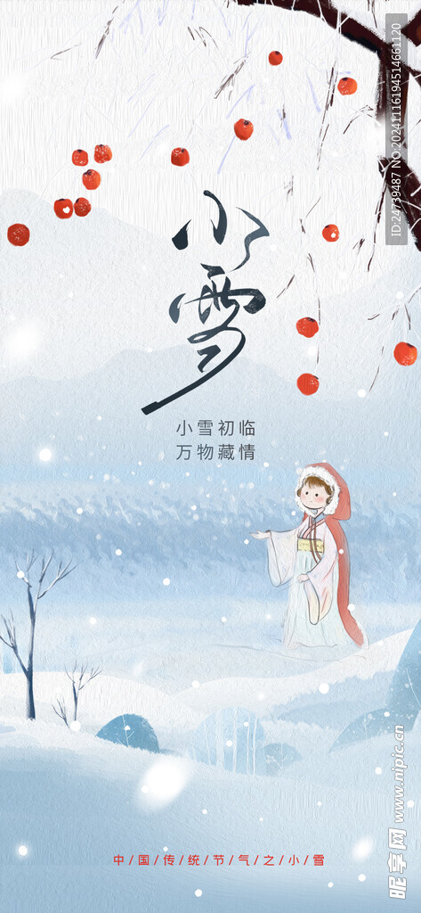 小雪海报