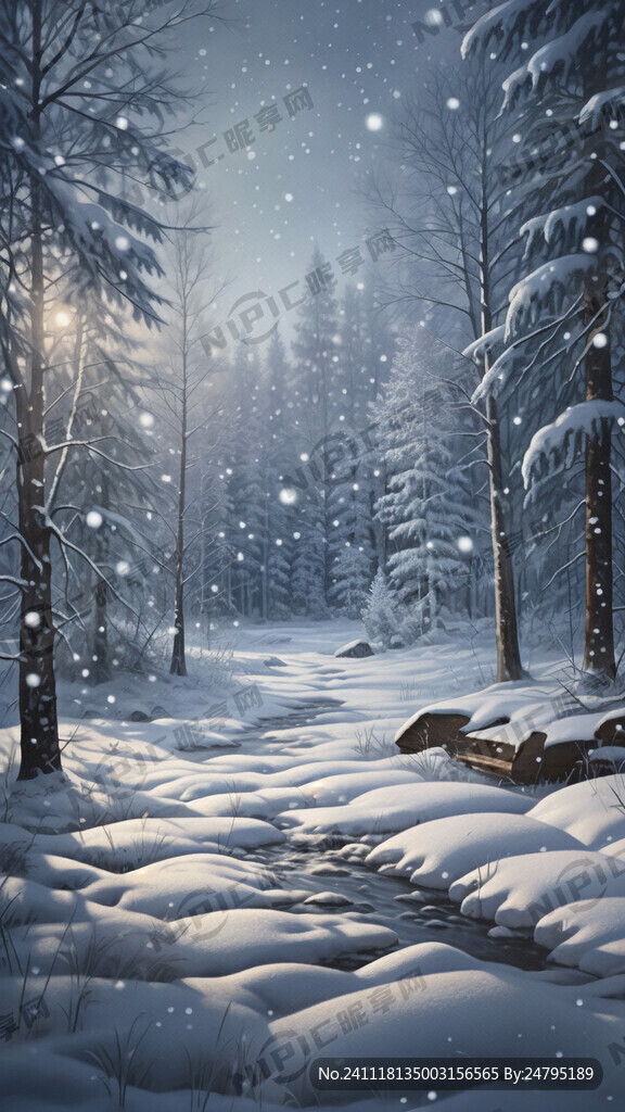 小雪 风景 雪景 床垫 雪地