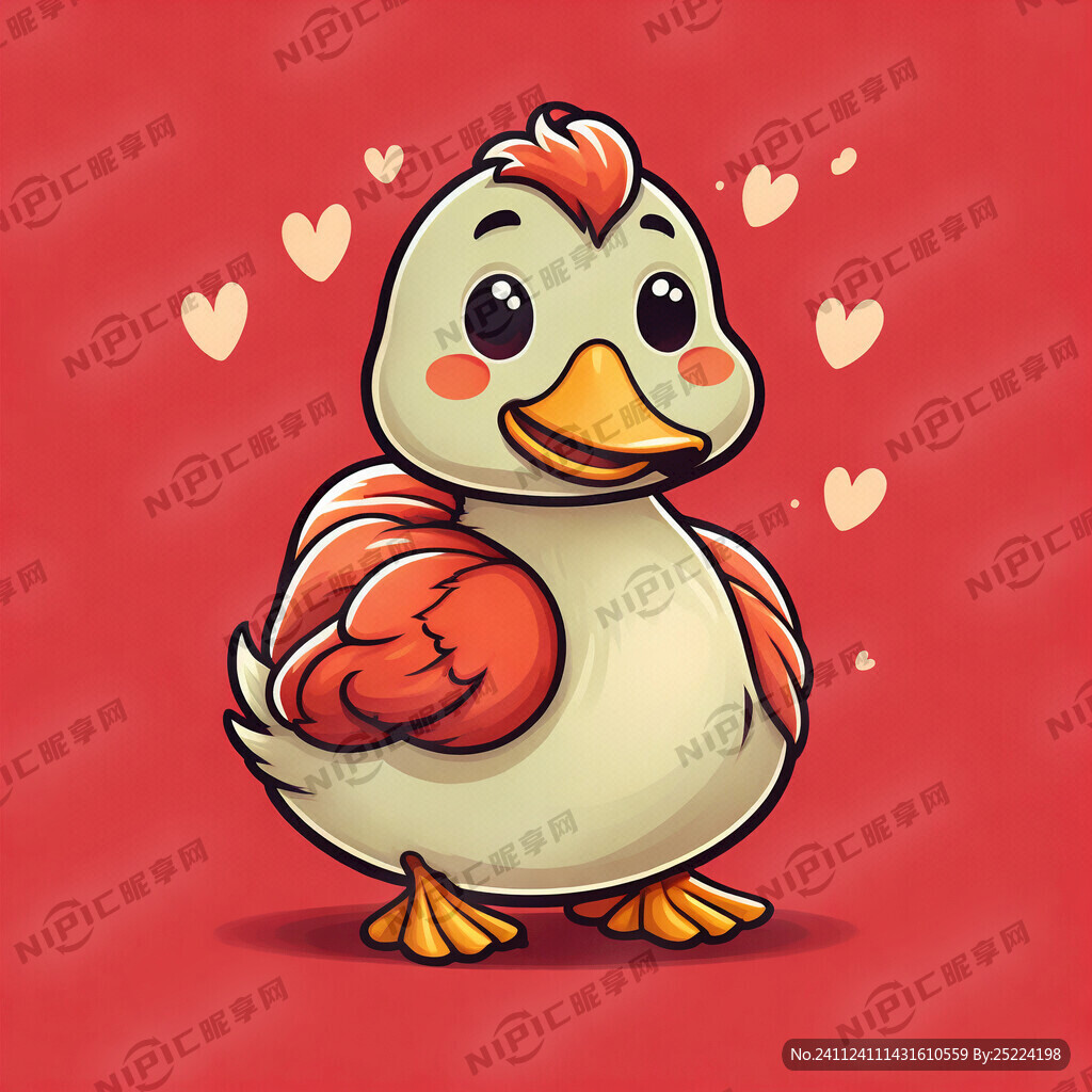 用可爱一点的卡通鸭子图标