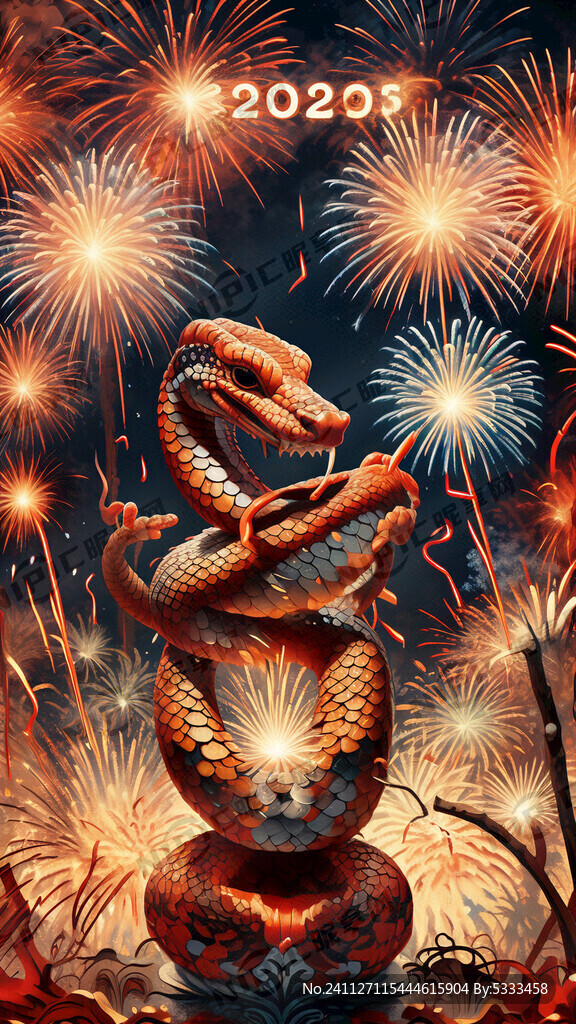 2025 蛇年 烟花 鞭炮