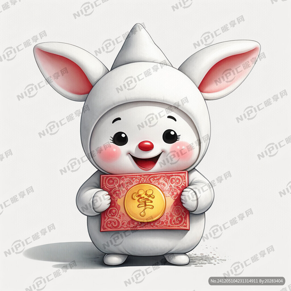 一个可爱的汤圆卡通表情包 3D