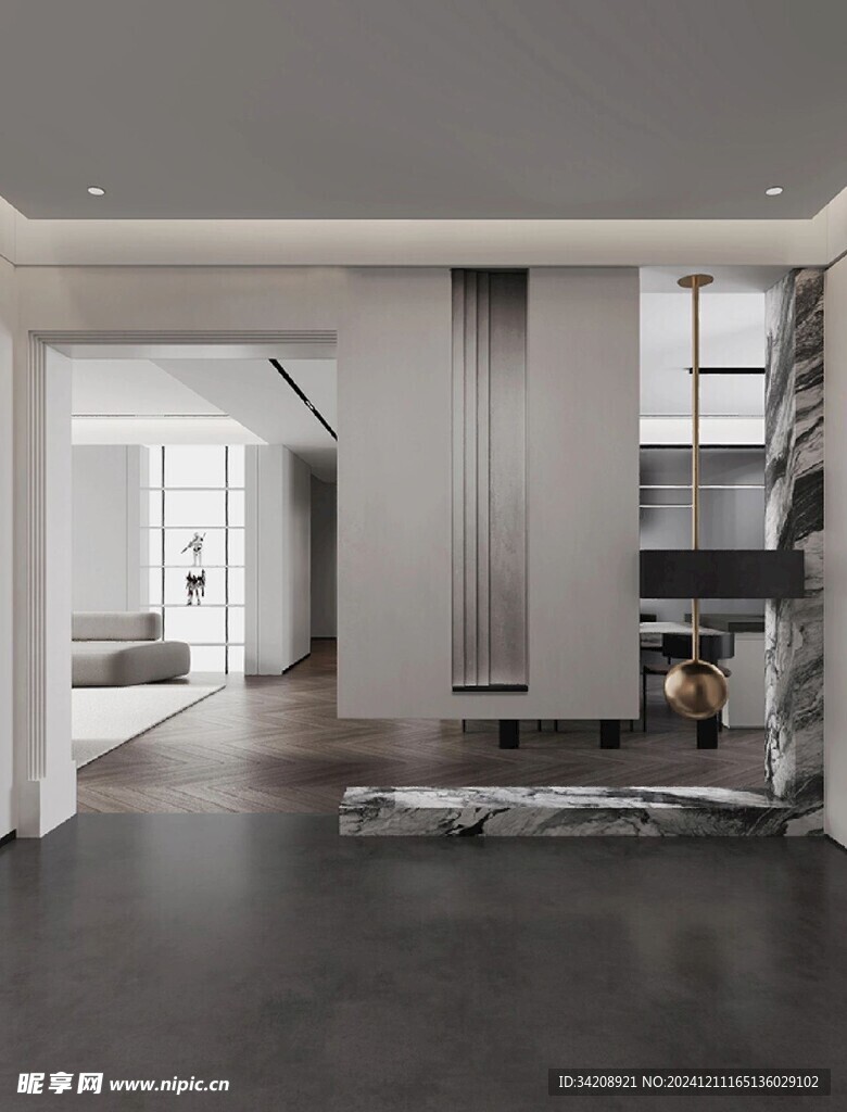 室内设计全屋定制悬挑高级感设计