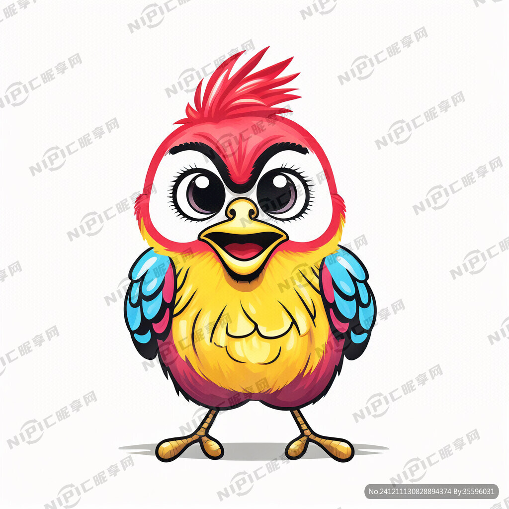 欧美风格小鸟彩绘图