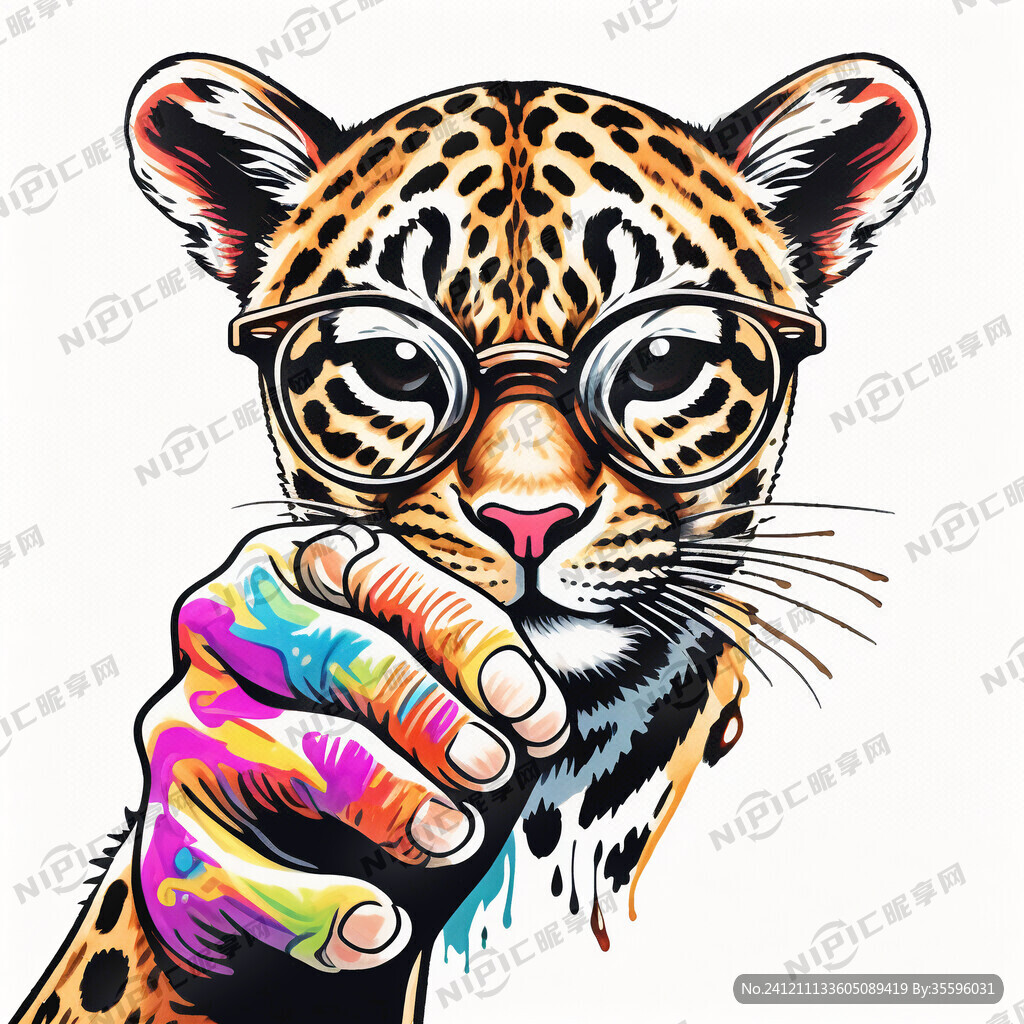 欧美风格彩绘图