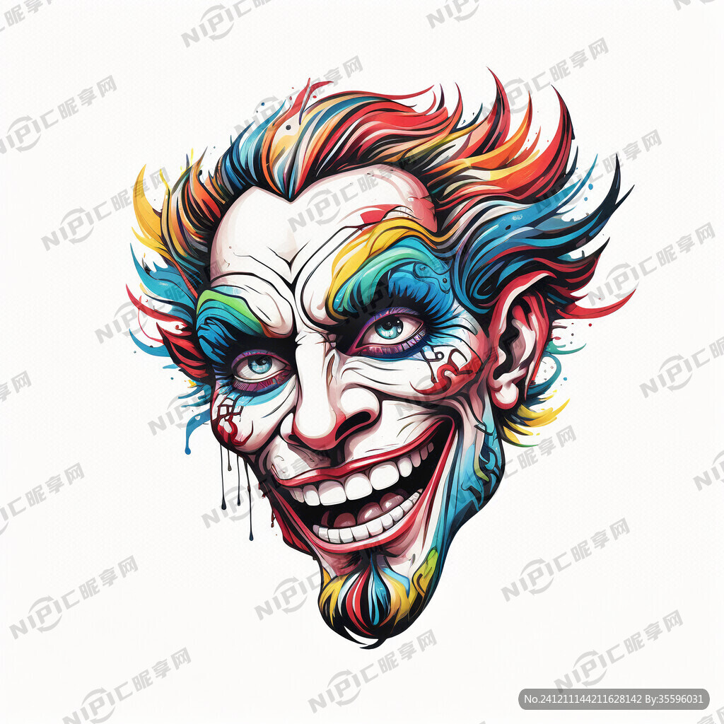 欧美风格彩绘图