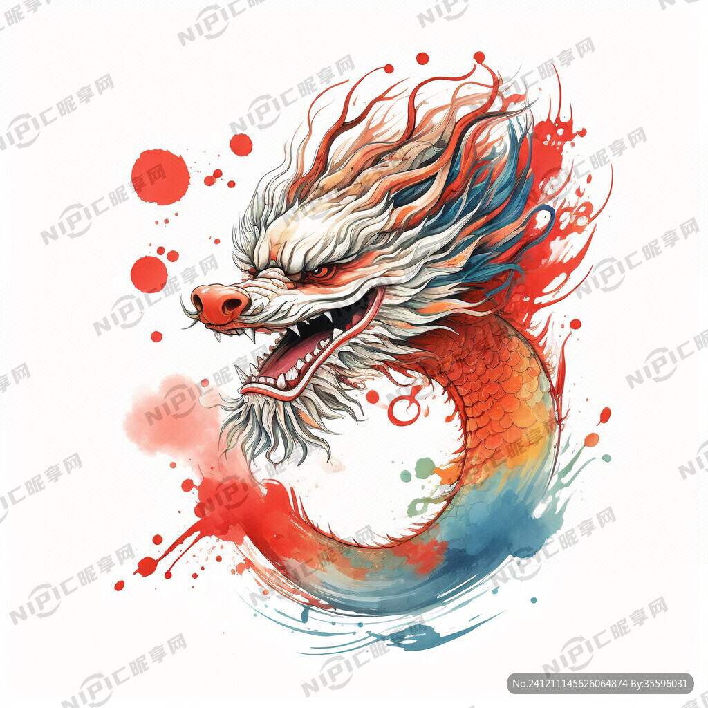 欧美风格手绘彩绘图