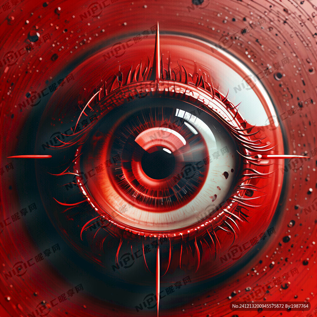 红色背景 未来感 特写