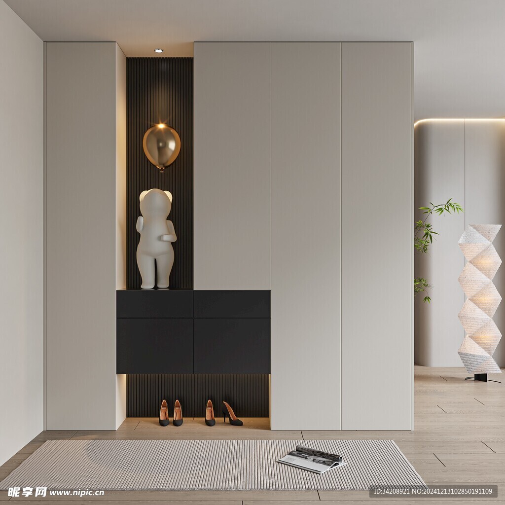 夹吊设计高级感装修木制品定制柜