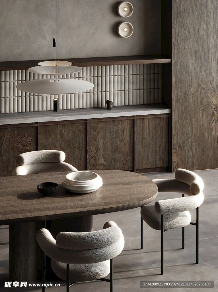 骨骼线胡桃木复古中式风格柜子门