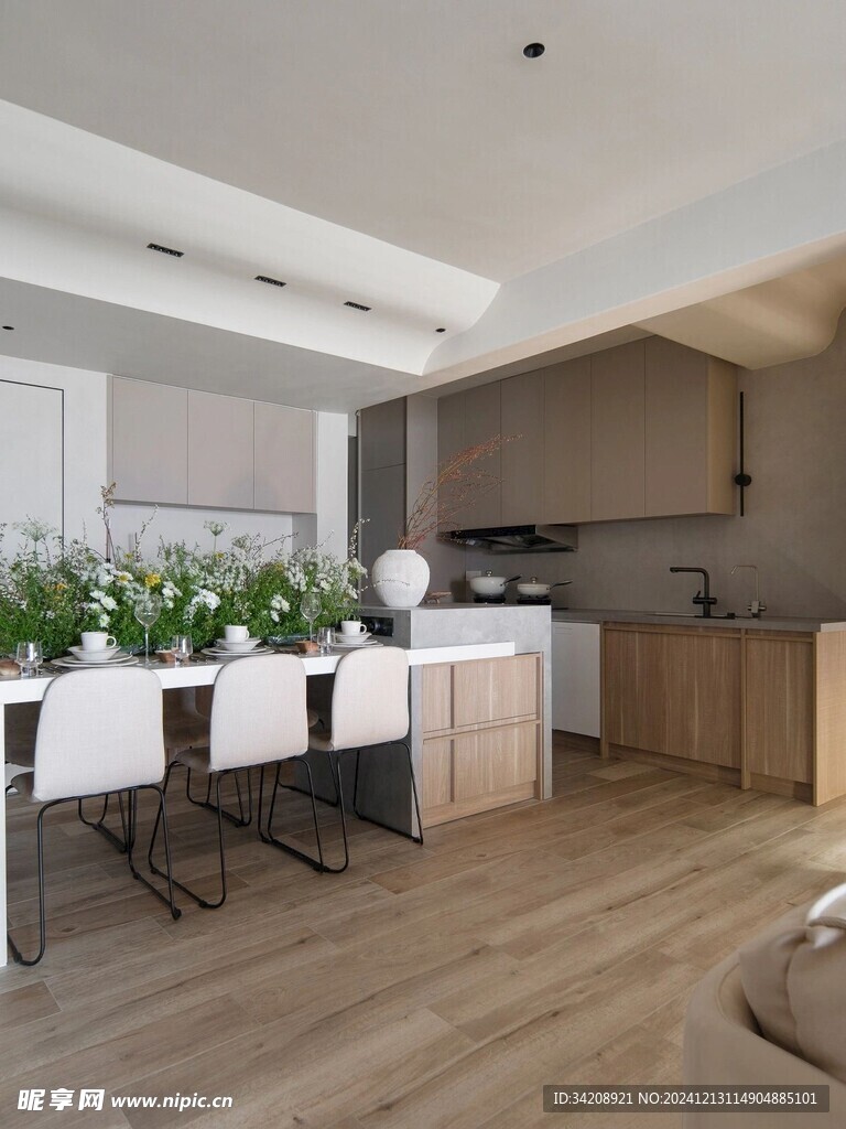 骨骼线胡桃木复古中式风格柜子门