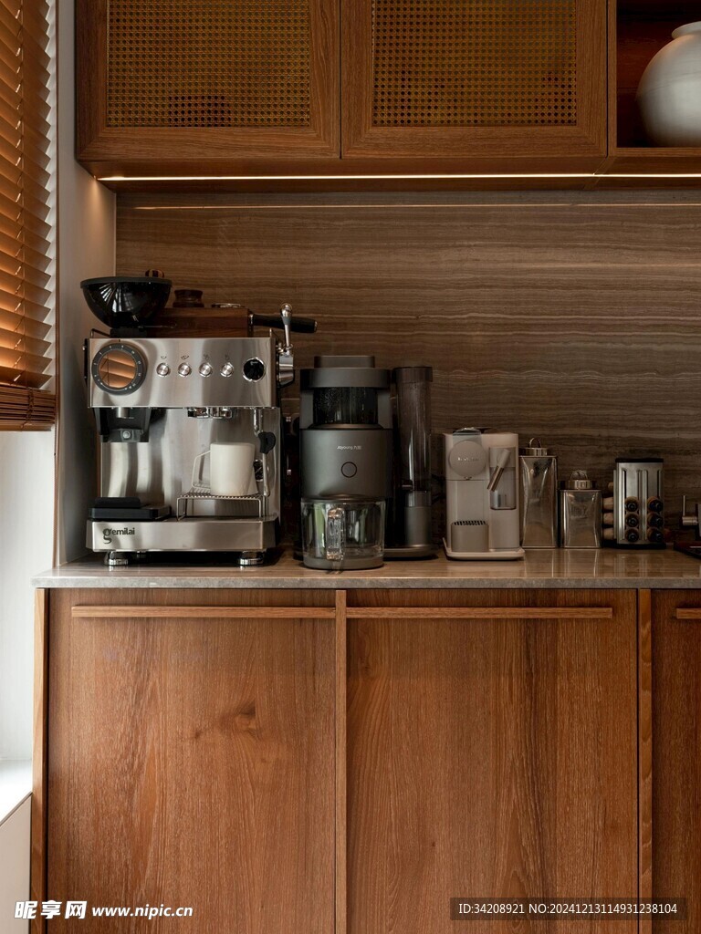 骨骼线胡桃木复古中式风格柜子门