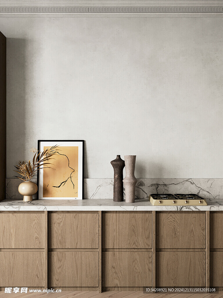 骨骼线胡桃木复古中式风格柜子门