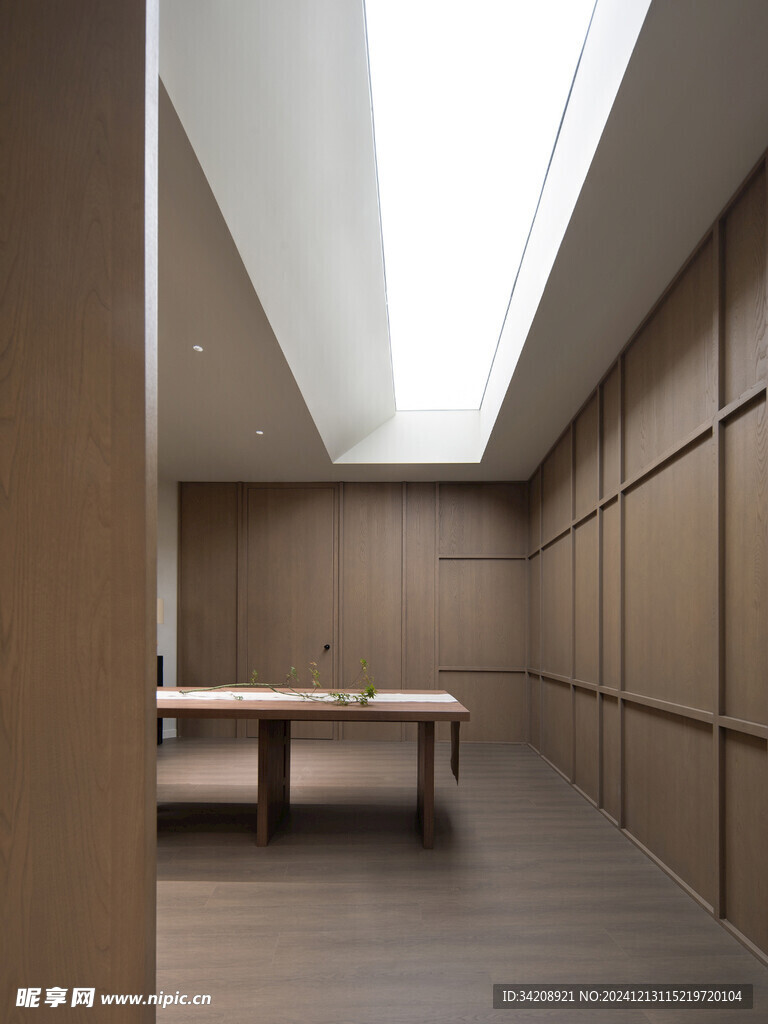 骨骼线胡桃木复古中式风格柜子门