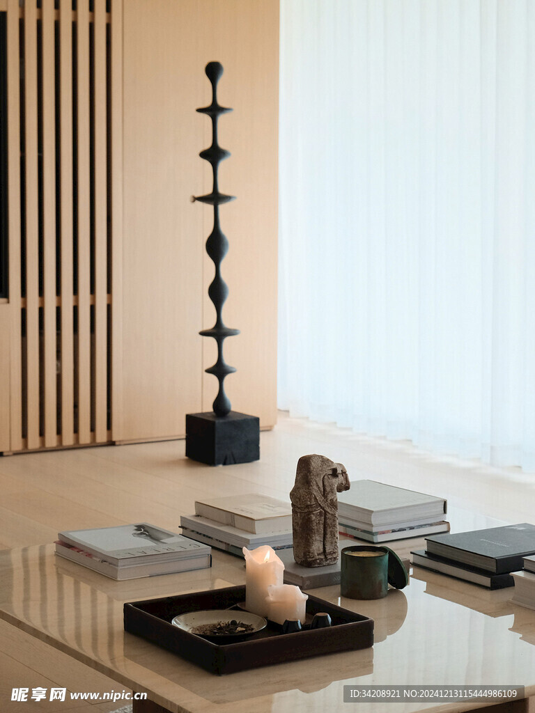 骨骼线胡桃木复古中式风格柜子门