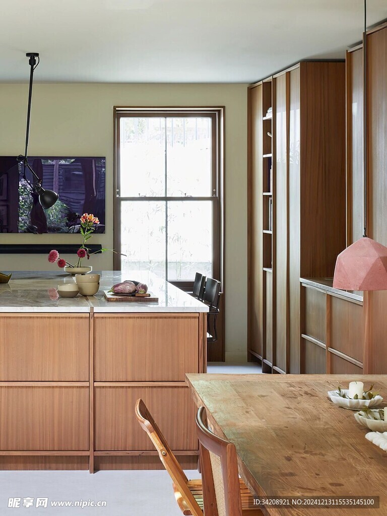 骨骼线胡桃木复古中式风格柜子门