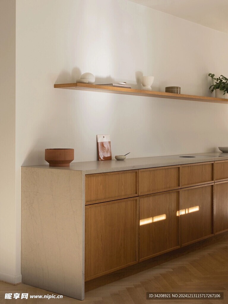 骨骼线胡桃木复古中式风格柜子门