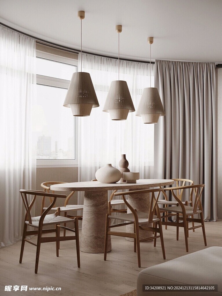 骨骼线胡桃木复古中式风格柜子门