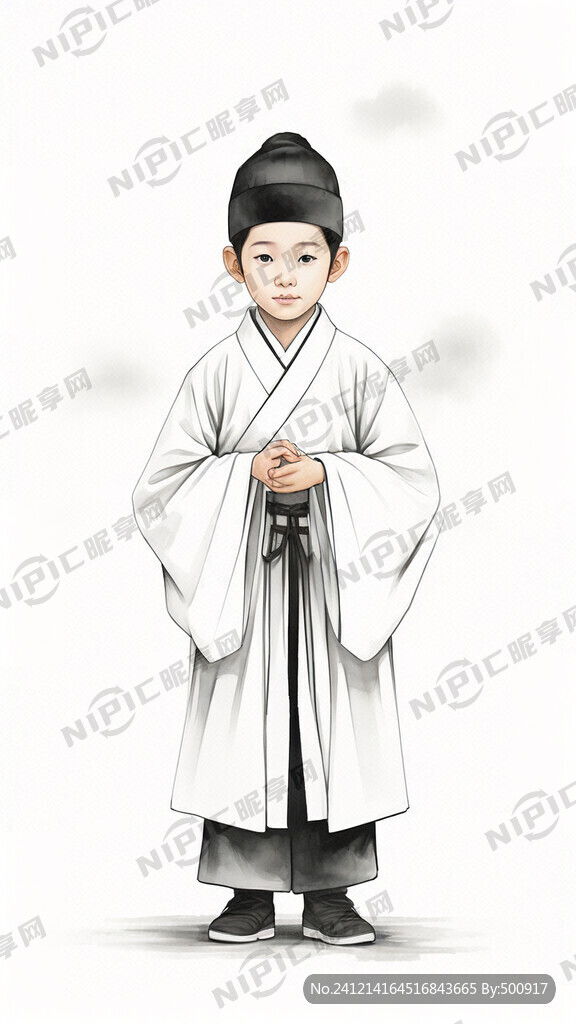 正一派小道士 10岁左右小男孩