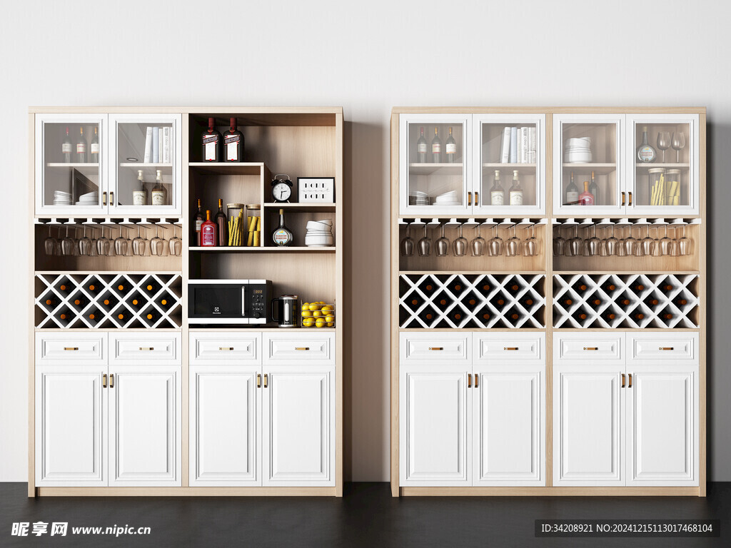 酒柜厨房餐边柜展示柜开放格家装