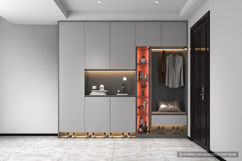 入户大门鞋柜衣柜家玄关装修定制