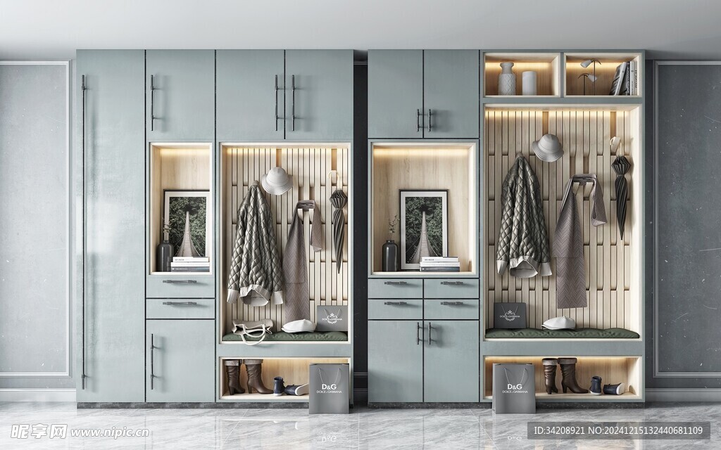 入户大门鞋柜衣柜家玄关装修定制