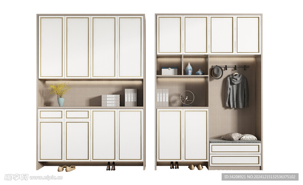 入户大门鞋柜衣柜家玄关装修定制