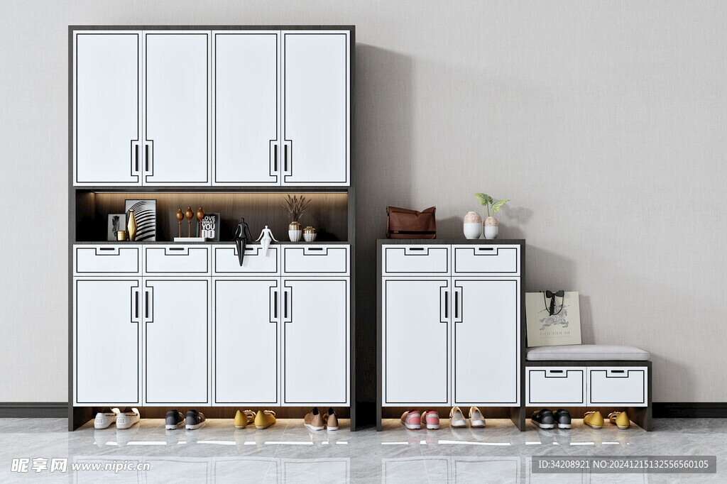 入户大门鞋柜衣柜家玄关装修定制