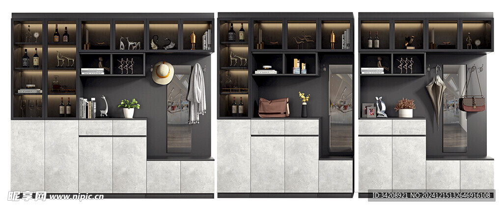 入户大门鞋柜衣柜家玄关装修定制