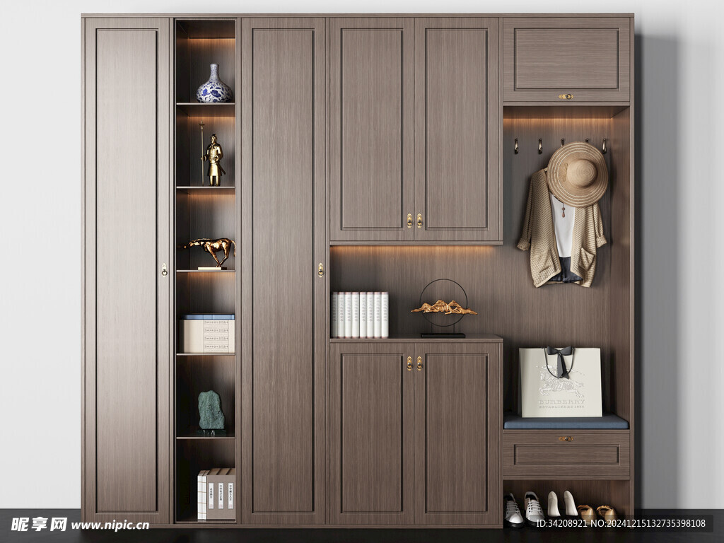 入户大门鞋柜衣柜家玄关装修定制