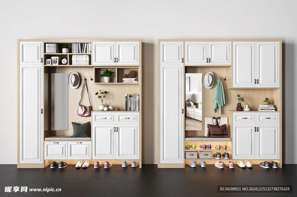 入户大门鞋柜衣柜家玄关装修定制