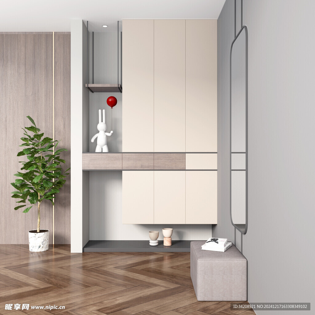 鞋柜玄关入户大门全屋定制家装饰